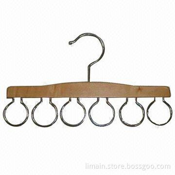 Tie Hanger, Made of Wood, Metal Materials, OEM and ODM Orders Welcomed